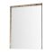 Milano Bexley - Light Oak Modern Wall Hung Mirror - 1000mm x 750mm