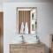 Milano Bexley - Light Oak Modern Wall Hung Mirror - 1000mm x 750mm