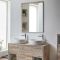 Milano Bexley - Light Oak Modern Wall Hung Mirror - 1000mm x 750mm