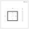 Milano Bromley - Modern Waterproof LED Mirror - 750mm x 700mm - Choce of Finish