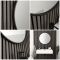 Milano Annalise  - Black Round Wall Hung Mirror - 600mm