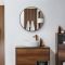 Milano Annalise - Brushed Copper Round Wall Hung Mirror - 600mm