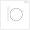 Milano Annalise - Brushed Copper Round Wall Hung Mirror - 600mm