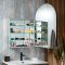 Milano Ava - Modern Arched Mirrored Cabinet - 500mm x 900mm