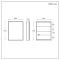 Milano Amelia - Modern LED Mirrored Cabinet - 600mm x 750mm