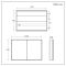 Milano Amelia - Modern LED Mirrored Cabinet - 1200mm x 750mm