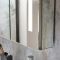 Milano Ossa - Modern LED Mirrored Cabinet - 900mm x 750mm