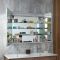 Milano Ossa - Modern LED Mirrored Cabinet - 900mm x 750mm