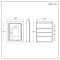 Milano Athos - Modern LED Mirrored Cabinet - 600mm x 750mm
