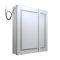 Milano Athos - Modern LED Mirrored Cabinet - 750mm x 750mm