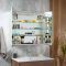Milano Athos - Modern LED Mirrored Cabinet - 750mm x 750mm