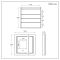 Milano Athos - Modern LED Mirrored Cabinet - 750mm x 750mm