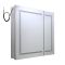 Milano Athos - Modern LED Mirrored Cabinet - 900mm x 750mm