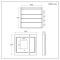 Milano Athos - Modern LED Mirrored Cabinet - 900mm x 750mm