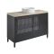 Milano Beswick - Black Metal 1200mm Vanity Unit - Choice of Basin and Countertop Finish