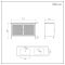 Milano Beswick - Black Metal 1210mm Vanity Unit with Elements Double Basin - Choice of Basin Finish
