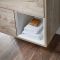 Milano Bexley - 610mm Wall Hung Open Shelf Vanity Unit with Basin - Choice of Finish, Basin and LED Light