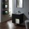 Milano Bexley - 610mm Wall Hung Open Shelf Vanity Unit with Basin - Choice of Finish, Basin and LED Light