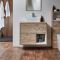 Milano Bexley - 800mm Wall Hung Open Shelf Vanity Unit - Choice of Basin, Finish and LED Light