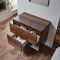 Milano Bexley - 800mm Wall Hung Open Shelf Vanity Unit - Choice of Basin, Finish and LED Light