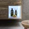 Milano Bexley - 800mm Wall Hung Open Shelf Vanity Unit with Elements Countertop Basin - Choice of Basin, Finish and LED Light