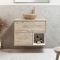Milano Bexley - 800mm Wall Hung Open Shelf Vanity Unit with Elements Countertop Basin - Choice of Basin, Finish and LED Light