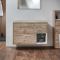 Milano Bexley - 1000mm Wall Hung Open Shelf Vanity Unit - Choice of Basin, Finish and LED Light