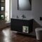 Milano Bexley - 1010mm Wall Hung Open Shelf Vanity Unit with Basin - Choice of Finish and LED Light