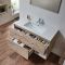 Milano Bexley - 1010mm Wall Hung Open Shelf Vanity Unit with Basin - Choice of Finish and LED Light