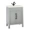 Milano Aston - Light Grey 600mm Traditional Vanity Unit with Basin and WC Unit with Richmond Back to Wall Toilet - Choice of Handles