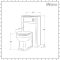 Milano Aston - Light Grey 600mm Traditional Vanity Unit with Basin and WC Unit with Richmond Back to Wall Toilet - Choice of Handles