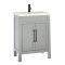 Milano Aston - Light Grey 600mm Traditional Vanity Unit with Basin and WC Unit with Ballam Back to Wall Toilet - Choice of Handles