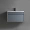 Milano Bromley - 810mm Waterproof Wall Hung Modern Vanity Unit with Basin - Choice of Finish