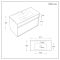Milano Bromley - 810mm Waterproof Wall Hung Modern Vanity Unit with Basin - Choice of Finish