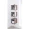 Milano Bexley - Modern Single Wall Hung Open Storage Unit - 300mm x 300mm - Choice of Finish and LED Light