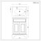 Milano Thornton - 635mm Traditional Vanity Unit with Basin - Choice of Finish and Handles