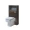 Milano Bexley - 600mm WC Unit with Farington Back to Wall Toilet - Choice of Finish and LED Light
