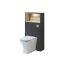 Milano Bexley - 600mm WC Unit with Avenham Back to Wall Toilet - Choice of Finish and LED Light