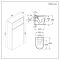 Milano Bexley - 600mm WC Unit with Rivington Back to Wall Toilet - Dark Oak