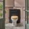 Milano Thornton - Traditional Corner WC Unit with Richmond Back to Wall Toilet - Choice of Finish and Seat