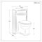 Milano Thornton - Traditional Corner WC Unit with Richmond Back to Wall Toilet - Choice of Finish and Seat