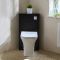 Milano Lurus - Modern Corner WC Unit with Avenham Back to Wall Toilet - Choice of Finish