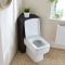 Milano Lurus - Modern Corner WC Unit with Elswick Back to Wall Toilet - Choice of Finish