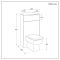 Milano Lurus - Modern Corner WC Unit with Elswick Back to Wall Toilet - Choice of Finish