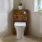 Milano Lurus - Modern Corner WC Unit with Marbury Back to Wall Toilet - Choice of Finish