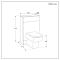 Milano Lurus - Modern 500mm WC Unit with Elswick Toilet - Choice of Finish