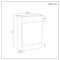Milano Lurus - Modern 500mm WC Unit (Excluding Pan) - Choice of finishes