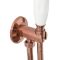 Milano Elizabeth - Traditional Hand Shower with Wall Bracket and Integrated Outlet Elbow - Brushed Copper