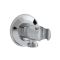 Milano Elizabeth - Traditional Hand Shower with Wall Bracket and Integrated Outlet Elbow - Chrome/Black