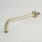 Milano Elizabeth - Brushed Gold 150mm Traditional Apron Shower Head and Wall Arm